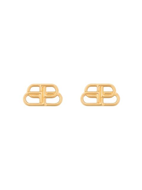 BALENCIAGA Women's Bb Small Stud Earrings in Gold