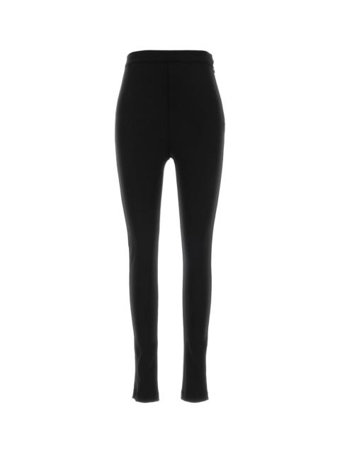 Jil Sander Black stretch virgin wool blend pant