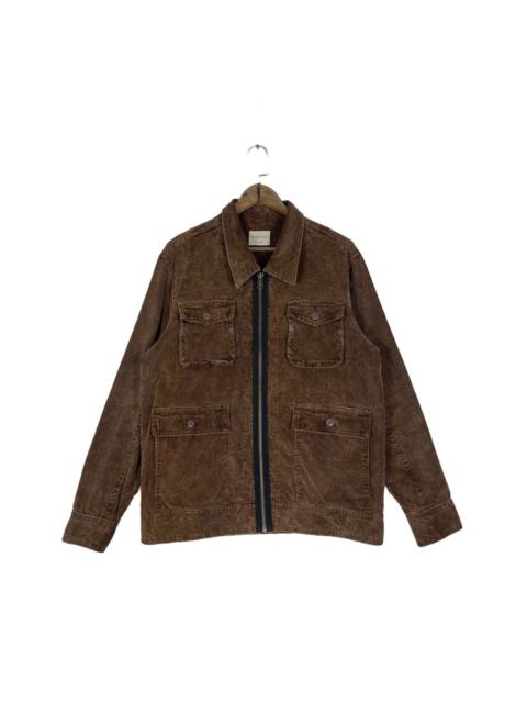 Other Designers Workers - Work Plant Corduroy Brown Zip Up Jacket