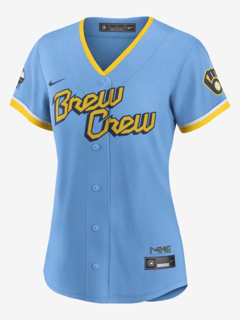 Nike MLB Milwaukee Brewers City Connect (Christian Yelich) Women's Replica Baseball Jersey