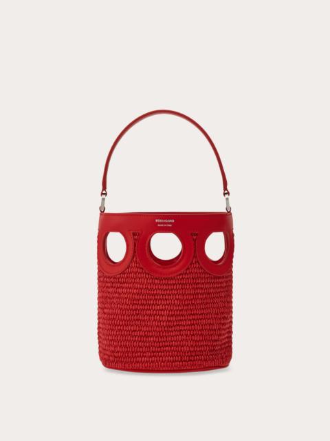 FERRAGAMO Gancini mini bucket bag