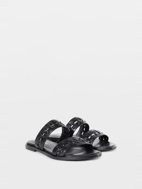 Ann Demeulemeester Geke Flat Sandals with Eyelets