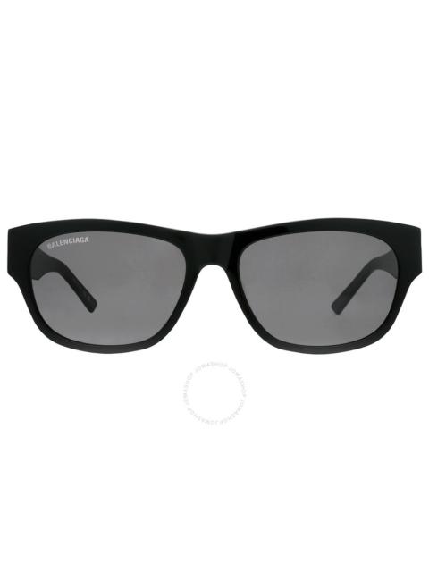 Balenciaga Grey Oval Men's Sunglasses BB0164S 001 57