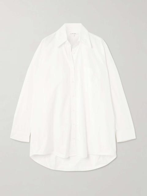Cocoon cotton-poplin shirt White