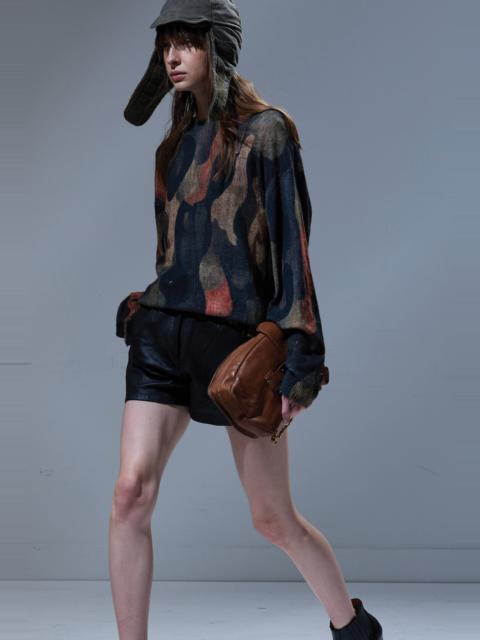 R13 PRINTED BOYFRIEND SWEATER