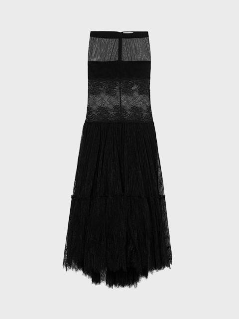 Blumarine LONG SKIRT IN LACE AND TULLE