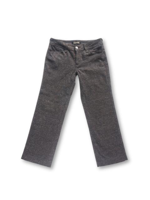 Something by Edwin Salt and Pepper Horizontal Line Pants