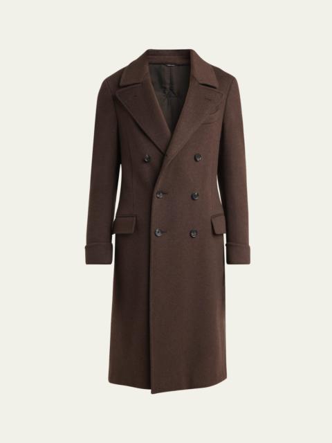 Men's Double-Breasted Cashmere Coat