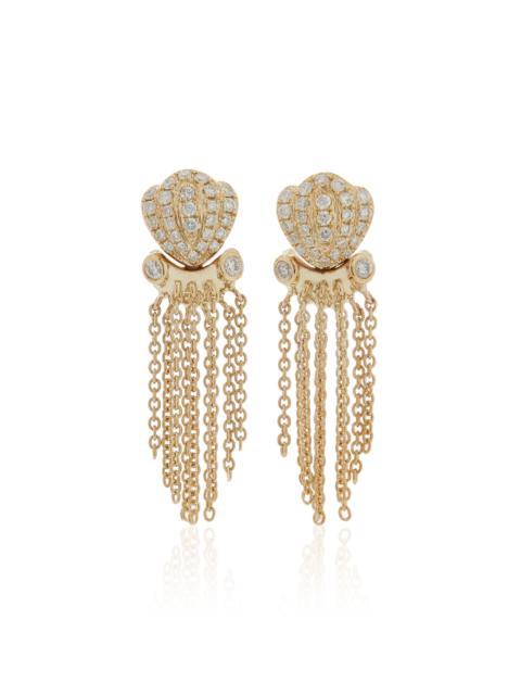 Yvonne Léon Octupus 9K Yellow Gold Diamond Earrings gold