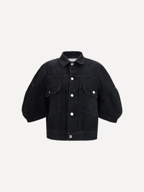 sacai Denim x nylon twill Jacket