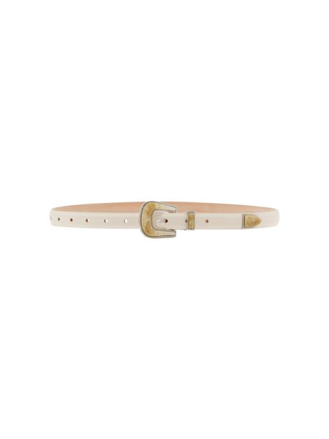 DÉHANCHE Travertine Leather Belt ivory