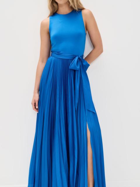 Alice + Olivia Chara Sleeveless Pleated Maxi Dress