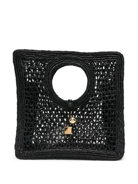 JACQUEMUS Jacquemus Circular-handle Raffia Tote Bag