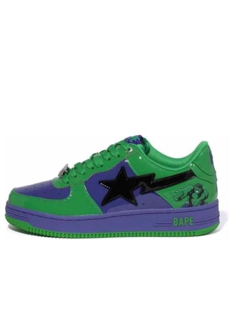 A BATHING APE® A BATHING APE x Marvel Comics Bape Sta Low 'Hulk' 0ZXSHM191904J-GRS