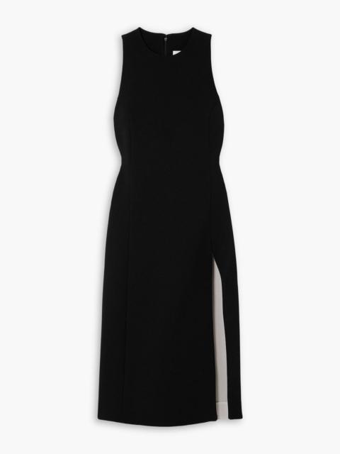 AMI Paris Wool-crepe midi dress