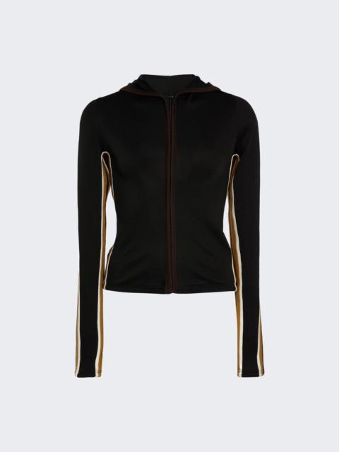 CHRISTOPHER ESBER Verner Multi Bind Ribbed Hoodie Black And Multi