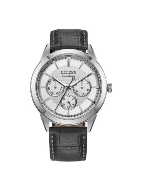 Other Designers Citizen Rolan Multifunction Eco-Drive Silver Dial Men's Watch BU2110-01A