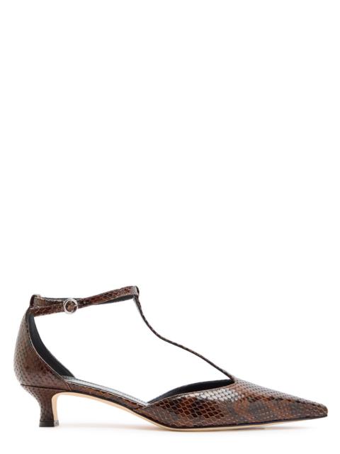 Aeyde Aeyde Liz 35 Python-effect Leather Pumps
