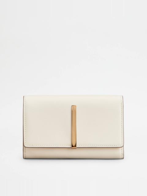 Tod's WALLET IN LEATHER - WHITE