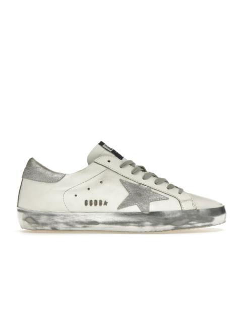 Golden Goose Golden Goose Super-Star White Silver Glitter