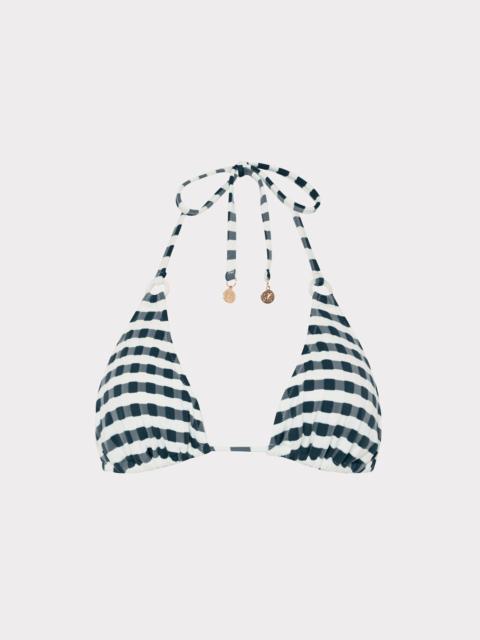 MILLY Jacquard Cottage Bikini Top