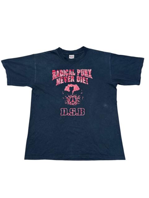 Other Designers Band Tees - Vintage D.S.B Japan Punk Band Shirt 'Radical Punk Never Die'
