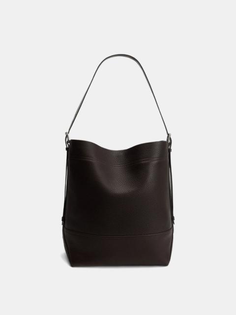 Lemaire Dark Chocolate Belted Tote Bag
