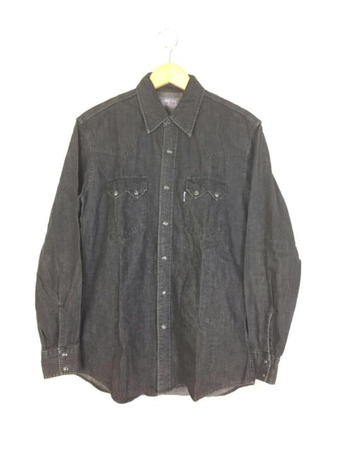 Blue blue western shirt button down made in japan