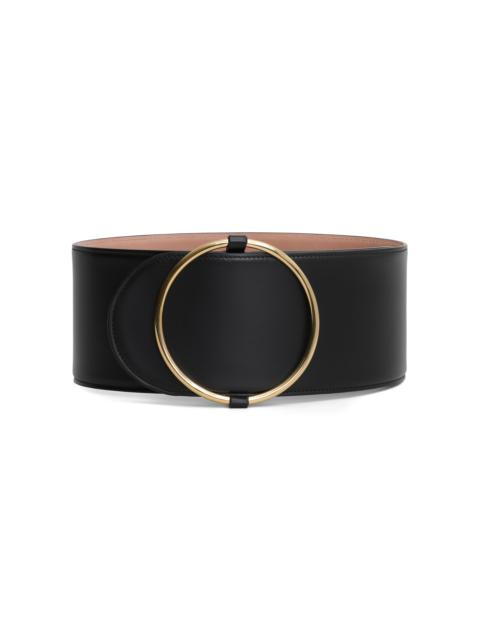 Alaïa Large Leather Belt black