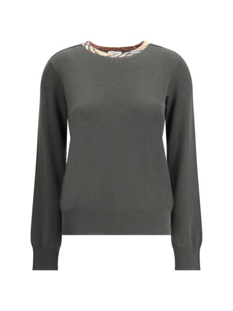 Burberry Burberry Women Wool Pullover With Check