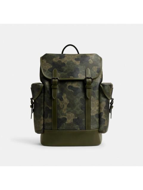 COACH Coach Hitch Backpack In Signature Camo Print