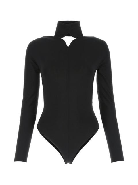 COURREGES Black Stretch Viscose Blend Bodysuit