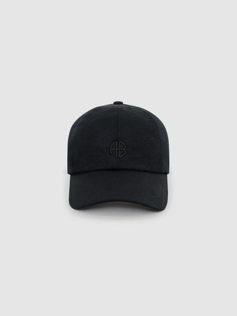 ANINE BING Jeremy Baseball Cap - Black Wool