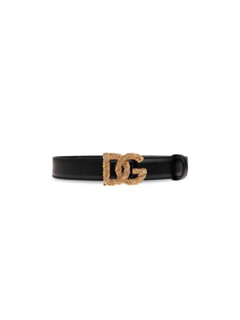 Dolce & Gabbana DOLCE & GABBANA Leather Belt New & Authentic (Women's Size:8