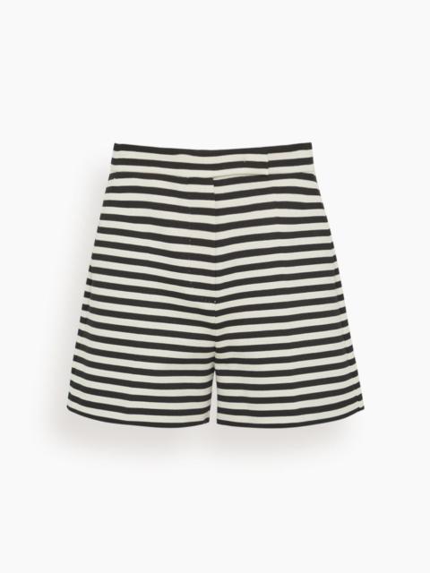 Max Mara Onirica Shorts in White Black