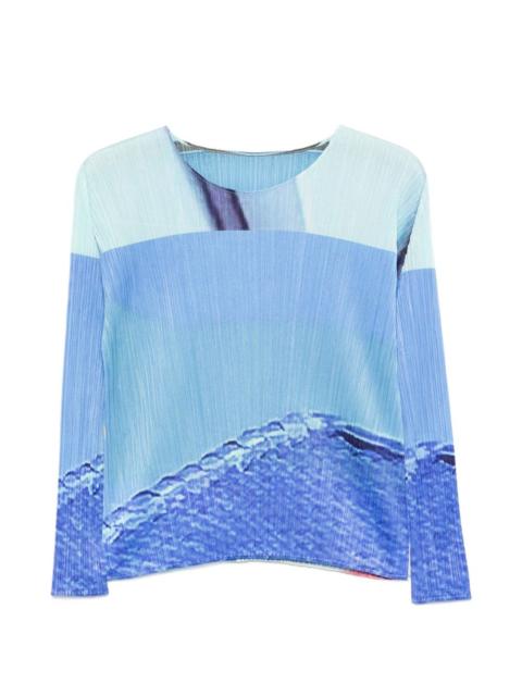 Pleats Please Issey Miyake pleated blouse