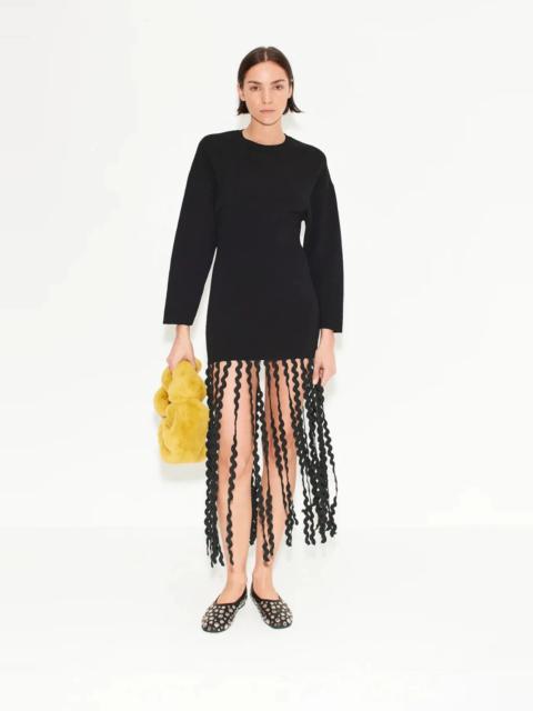 SIMONMILLER Wallis Knit Fringe Dress  Black