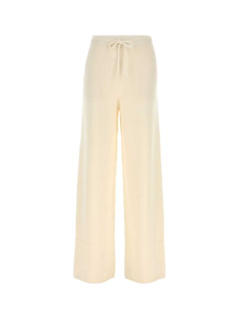 Max Mara Max Mara Women Cream Cashmere Fiabe Pant