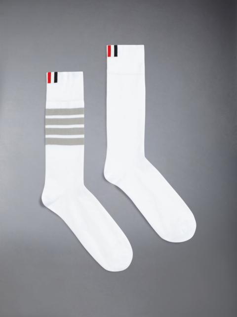 Thom Browne Lightweight Cotton 4-bar Mid Calf Socks
