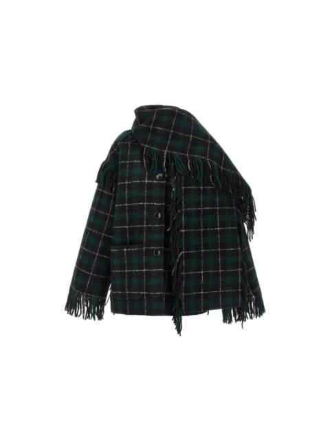 TOTEME TOTEME Green Jacket with Integrated Scarf New & Authentic (W