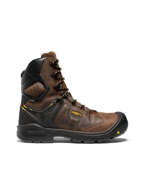 KEEN Men's Dover 8" Waterproof Boot (Carbon Toe)