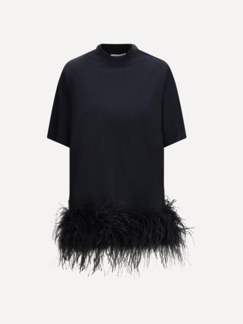 THE ATTICO Short feather Dress