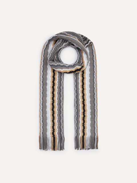 Missoni Striped Fringed Wool Scarf