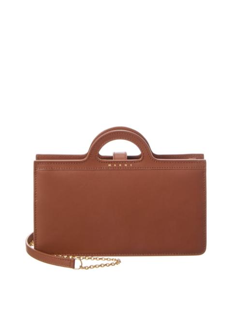 Marni Marni Tropicalia Leather Wallet On Chain