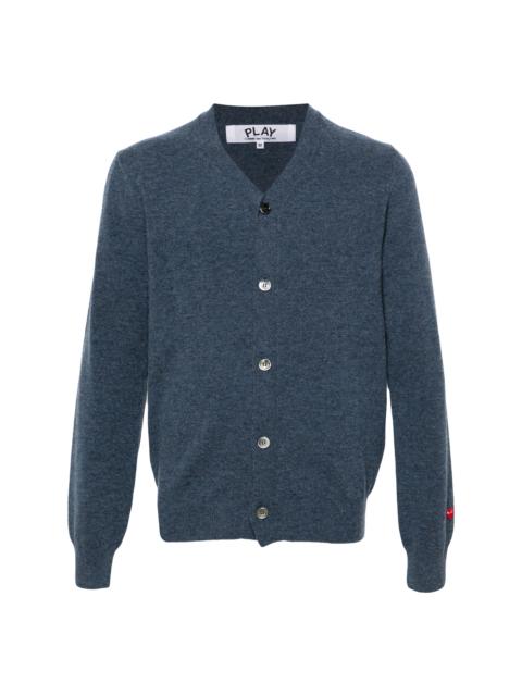 Comme des Garçons PLAY UNISEX KNIT CARDIGAN - NAVY