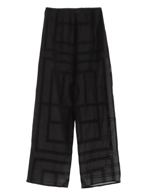TOTEME Toteme Women Geometric Pattern Trousers