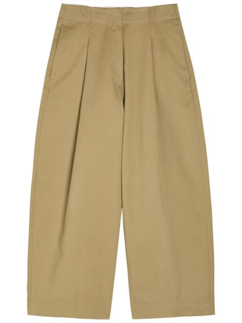 Studio Nicholson Studio Nicholson Peached Wide-leg Cotton-twill Trousers