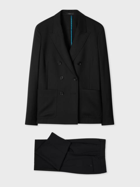 Paul Smith Women's A Suit To Travel In - Black Unlined Double-Breasted Suit