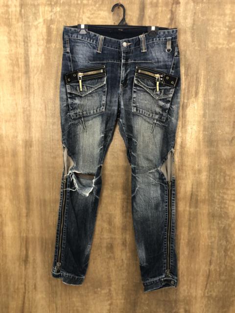 Other Designers Distressed Denim - Japan PPFM Multipocket Distressed Denim Pants