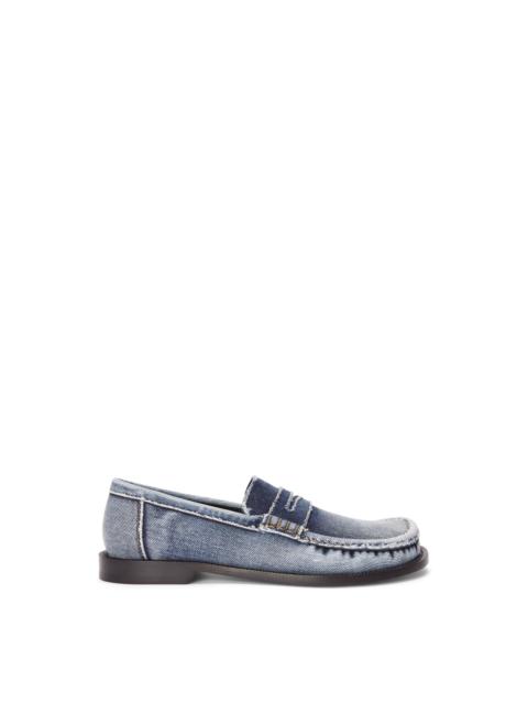 Campo loafer in washed denim